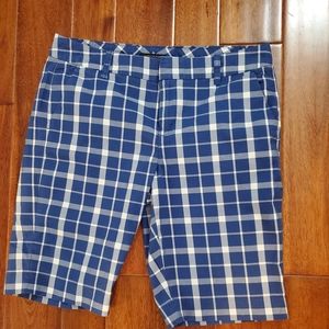 Tommy Hilfiger blue white plaid board shorts  size
